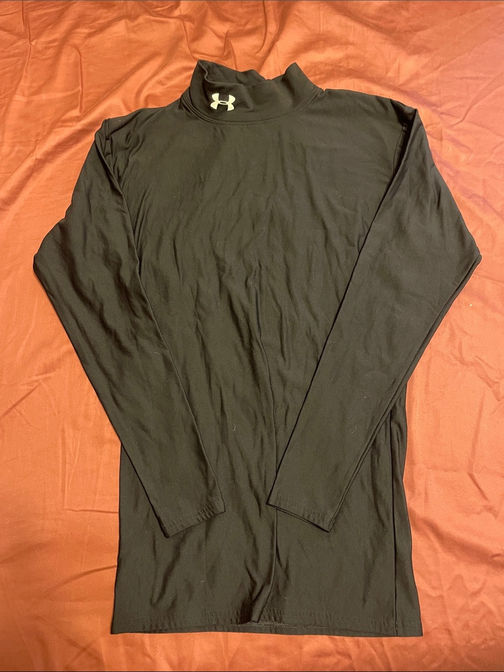 Under Armour Black Long-Sleeve Mock Neck Performance Top